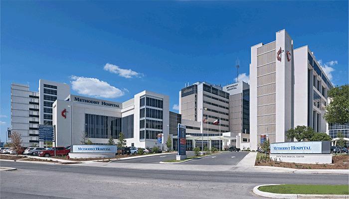 Exterior of Methodist Hospital in San Antonio